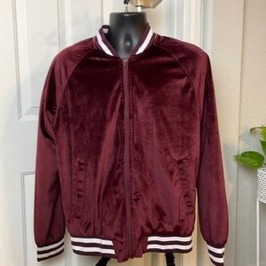Maroon Bomber Jacket